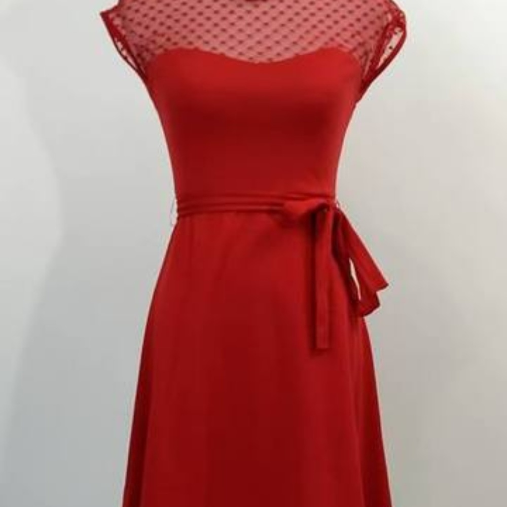 Rock steady red sweetheart dress